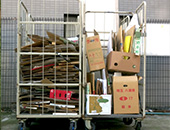 かご車に乗る粗大ごみの処理